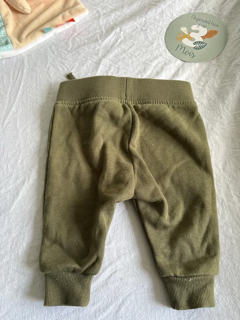 Pantalon Jogging Bébé - Vert Kaki (Primark) - 0/3mois – photo 4